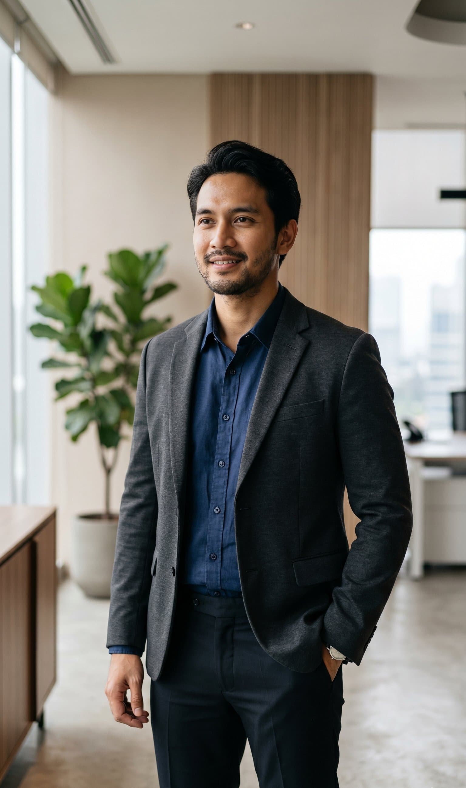 Pria Indonesia yang percaya diri
